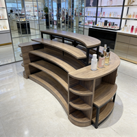 Ensemble de tables basses contemporaines en acier et MDF, durables, 3 pièces, réglables, pré-assemblées, présentoir de supermarché