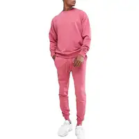 제조 업체 도매 사용자 정의 최고 패션 유행 Tracksuits 핑크 Tracksuit 남자 프랑스 테리 Sweatsuit
