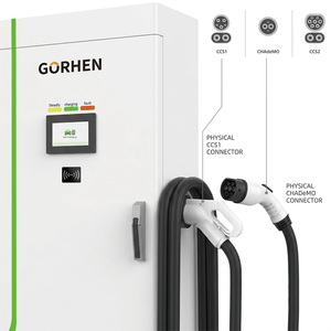 สถานีชาร์จรถยนต์ไฟฟ้าแบบเร็ว DC 60kW 120kW 160kW หัวชาร์จคู่ CCS1 CCS2 CHAdeMO หน้าจอสัมผัส เครื่องชาร์จ DC เชิงพาณิชย์ - Product Image 3