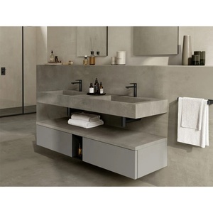 Custom Plan Vasque Doble <span class=keywords><strong>Lavabo</strong></span> Vaniti <span class=keywords><strong>Mueble</strong></span> de Baño Diseño Minimalista - Product Image 3