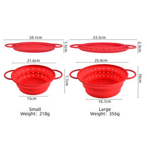 थोक बीपा मुक्त भोजन ग्रेड गोल सिलिकॉन स्टीमर टोकरी बहु-समारोह रसोई के लिए बहु-समारोह रसोई - Product Image 6