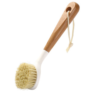 Beech Wood Pot Scrubber <b>Round</b> Multi Purpose Cleaning <b>Brush</b> For Kitchen Dishes Stovetop - Product Image 5