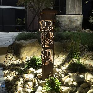 Lampadaire LED en acier corten pour extérieur, pour parcs, allées et espaces commerciaux - Product Image 5