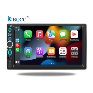 Lecteur multimédia de voiture BQCC 7 pouces 2Din Type-c Colorfor Lights pour CarPlay sans fil universel, Android Auto, Mirrorlink, <span class=keywords><strong>autoradio</strong></span> stéréo FM BT - Product Image 1