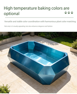 Piscina Comercial Prefabricada <span class=keywords><strong>de</strong></span> Acero Inoxidable <span class=keywords><strong>de</strong></span> Gran Tamaño, Fácil <span class=keywords><strong>Instalación</strong></span>, Sobre el Nivel del Suelo - Product Image 3