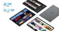 Tablette Android 11 10,1 pouces 4+64 Go T618 Quad Core à haute mémoire pour entreprises