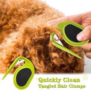 Fournitures de toilettage pour animaux de compagnie dents en acier inoxydable nettoie le <span class=keywords><strong>coupe</strong></span>-nœud de poils de <span class=keywords><strong>chat</strong></span> - Product Image 5