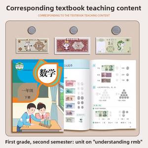 Materiales Didácticos de Matemáticas de <span class=keywords><strong>Primaria</strong></span> <span class=keywords><strong>para</strong></span> el Aprendizaje de la Moneda China Yuan Jiao Fen, Modelos de Billetes de Papel BM Learning - Product Image 4