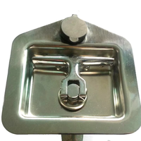Serrure de panneau d'armoire de boîte à outils de serrure de poignée de barre en T pliante d'acier inoxydable avec le chapeau imperméable