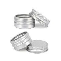 Boîtes en aluminium personnalisées de 10 g avec fenêtre, étuis métalliques portables vides dédiés à l'emballage de baumes à lèvres