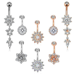 Vendita calda Set 8 pezzi 14G in acciaio inox ciondolo anelli <span class=keywords><strong>per</strong></span> <span class=keywords><strong>ombelico</strong></span> 316L <span class=keywords><strong>Piercing</strong></span> ad <span class=keywords><strong>anello</strong></span> <span class=keywords><strong>per</strong></span> donne ragazze Sexy <span class=keywords><strong>per</strong></span> matrimoni del corpo - Product Image 1