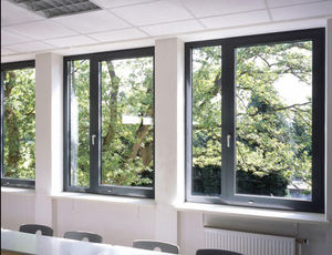 Fenêtre à battant basculant en aluminium gris moderne, modèles français de qualité, insonorisée, étanche, suspendue, pour chambre à coucher, best-seller - Product Image 4