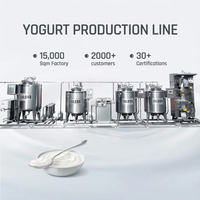 Ligne de production laitière et de yaourt industrielle entièrement automatique avec équipement de pasteurisation et de fermentation