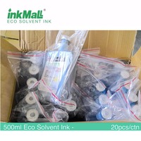InkMall Fabricant Fournisseur 500ml 1000ml Bouteille de galaxie d'encre écosolvant Impression numérique pour imprimante extérieure Ep Son Dx5 Dx7