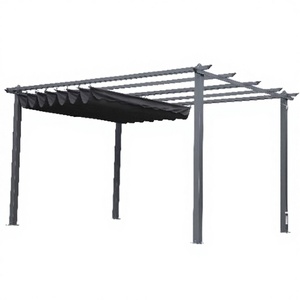 Pérgola Moderna de Aluminio con Recubrimiento en Polvo, Cubierta Impermeable para Exteriores - Product Image 3