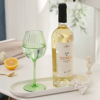 Nouvelle collection : Verres à vin, champagne et whisky de luxe, design vintage, styles variés, en verre vert – Vente directe usine