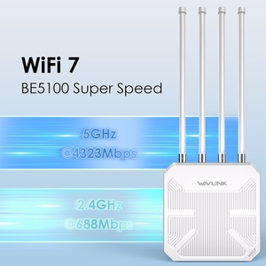 Routeur WiFi 7 double bande Wavlink BE5100 avec portée de 1 km, prise en charge WEP, 8 ports LAN, 4 antennes externes - Product Image 2