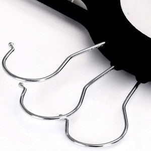 Perchas para Pantalones de Adulto, Desmontables, con Clip Antideslizante, de Plástico, para Tiendas de Ropa, Diseño de Flocado para un Secado Conveniente - Product Image 4