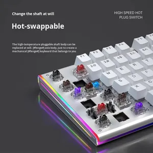Wolf Spider F3020 Esports Teclado mecánico para juegos Escritorio con cable Dedicado Azul Negro Marrón Rojo Interruptores para computadora portátil - Product Image 2