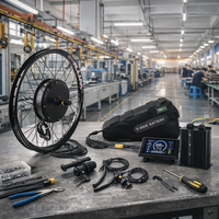 Kit de conversion de vélo électrique 72V 3000W avec batterie au lithium 20Ah pour des performances haute puissance