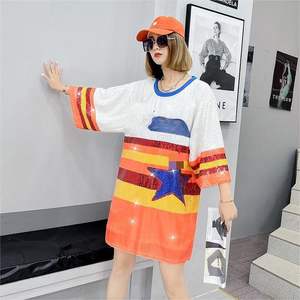 City Shirts Baseball Pailletten kleid für Houston Frauen - Product Image 4