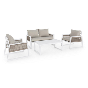 Mobilier d'extérieur moderne <span class=keywords><strong>en</strong></span> <span class=keywords><strong>aluminium</strong></span> AJUNION corde à tisser ensemble <span class=keywords><strong>de</strong></span> <span class=keywords><strong>salon</strong></span> <span class=keywords><strong>de</strong></span> <span class=keywords><strong>jardin</strong></span> <span class=keywords><strong>de</strong></span> luxe meubles <span class=keywords><strong>de</strong></span> canapé - Product Image 1