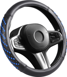 Funda Universal para <span class=keywords><strong>Volante</strong></span>, <span class=keywords><strong>Cubre</strong></span> <span class=keywords><strong>Volante</strong></span> Cosido a Mano, Fundas de <span class=keywords><strong>Volante</strong></span> <span class=keywords><strong>con</strong></span> Brillo - Product Image 6