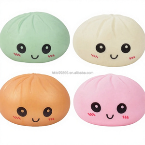 BOTU Colorful Dumpling Squishy Stress <b>Balls</b> TPR Reusable Slow Rebound Stress Relief Soft <b>Squeeze</b> Funny Chinese Ramadan Christmas - Product Image 2