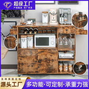 Customized food carts, mobile food carts, hotel delivery carts, tea carts, <b>kitchen</b> storage <b>racks</b> best-selling cross-border - Product Image 5