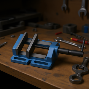 Étau de perçage Fervi 6 pouces en acier, à fixation sur banc, outil d'atelier robuste - Product Image 3