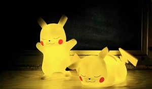 Super mignon Kawaii PVC Anime Figure Pokemoned <span class=keywords><strong>Pikachu</strong></span> Action Lamp Toy avec veilleuse Décoration de chambre ou cadeau de maternité - Product Image 6