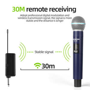 Microphone sans fil RAYHAYES RG-58 UHF, microphone portable rechargeable, adapté au chant karaoké - Product Image 2
