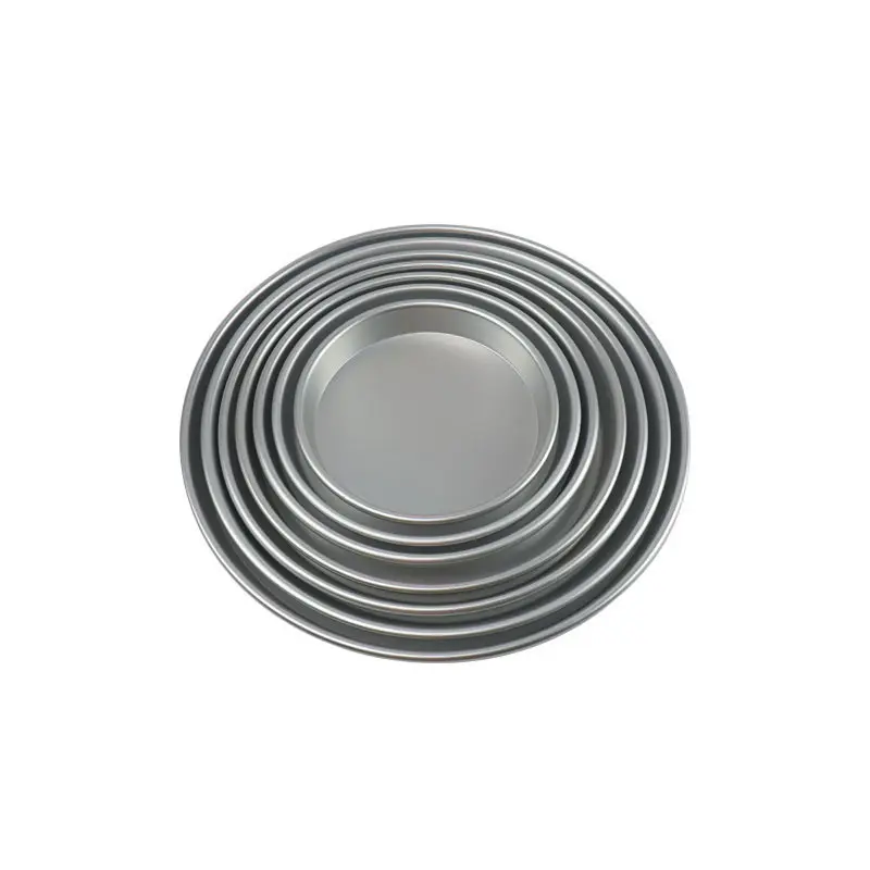 Aluminium Geometrie Ronde Plaat Aluminium Diner Servies Plaat Schotel Aluminium Dessert Servies Taart Plaat