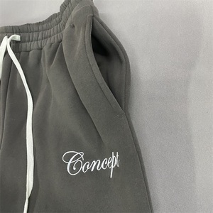 PT910 <span class=keywords><strong>pantaloni</strong></span> della <span class=keywords><strong>tuta</strong></span> personalizzati lavati in cotone 100% grigio nero dritti <span class=keywords><strong>larghi</strong></span> <span class=keywords><strong>larghi</strong></span> da uomo lavati <span class=keywords><strong>pantaloni</strong></span> della <span class=keywords><strong>tuta</strong></span> Ultra <span class=keywords><strong>larghi</strong></span> - Product Image 5