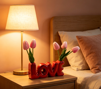 Fleur artificielle Tulipe Bonsaï Décoration d'intérieur Écologique Utilisation en intérieur Noël Pâques Lot multi-pièces Plante créative