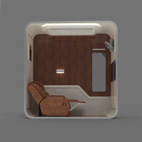 Prix d'usine Vente en gros Personnalisée Eco Friendly Conteneur étanche Maison Dosettes de couchage pour l'aéroport Chambres capsule insonorisées