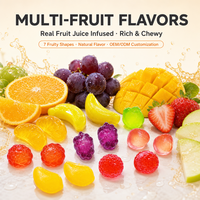 Bonbons gélifiés à la saveur de fruits multiples, certifiés halal, en gros, en boîte avec emballage personnalisé