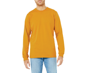 Camiseta de algodón grueso de diseño personalizado, transpirable, de corte holgado, para hombre, de manga larga, al por mayor, con impresión de logotipo personalizado. - Product Image 1