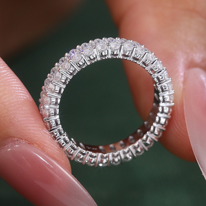 Anillos de oro macizo de 10k, 14k y 18k con diamantes DEF VVS cultivados en laboratorio, joyería fina de alta gama, diseño de anillo personalizado para mujeres y hombres, uso diario. - Product Image 2
