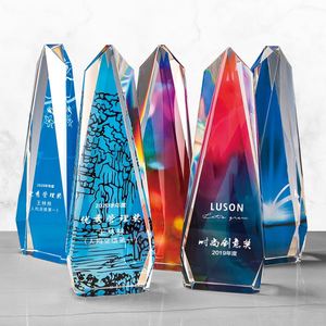 Fabricant de trophées Vente en gros Sublimation Dernier trophée Trophée Football Trophée en cristal personnalisé - Product Image 1