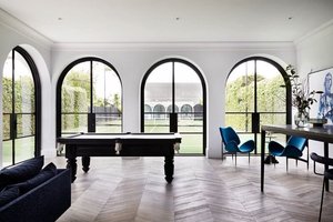 Porte en verre vitré à double joint en acier, développée en interne par Shanghai Pan-steel, avec panneau latéral pour bâtiments et villas - Product Image 4