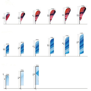 <strong>Custom</strong> Flying <strong>Banner</strong> 250g Polyester Material Advertising Flying <strong>Banner</strong> Various Flags for Trade Show Advertising - Product Image 2