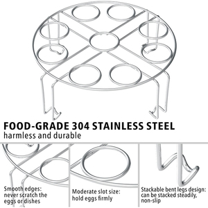 Ensemble d'<span class=keywords><strong>accessoires</strong></span> résistants à la chaleur Cuiseur à oeufs en acier inoxydable Support à vapeur - Product Image 6