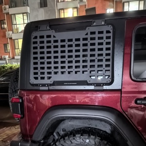 แผงหน้าต่างด้านหลัง Molle แผงชั้นเก็บของแบบแยกส่วนระบบแขวนถุงชั้นขยายหน้าต่างด้านข้างสําหรับรถจี๊ปแรงเลอร์ <span class=keywords><strong>JL</strong></span> - Product Image 5