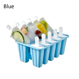แม่พิมพ์ไอศกรีมทำเองสำหรับเด็ก แม่พิมพ์ซิลิโคนแบบแท่ง ทำไอศกรีมที่บ้าน อุปกรณ์ทำไอศกรีมแท่ง กล่องทำไอติมแท่ง - Product Image 3