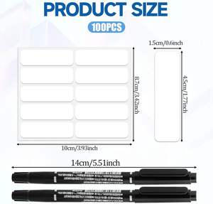 <span class=keywords><strong>Etiquetas</strong></span> Autoadhesivas <span class=keywords><strong>para</strong></span> <span class=keywords><strong>Ropa</strong></span>, Marcadores Permanentes de Tela <span class=keywords><strong>para</strong></span> Niños, Suministros de Lavandería <span class=keywords><strong>para</strong></span> Guardería <span class=keywords><strong>Escolar</strong></span> - Product Image 2