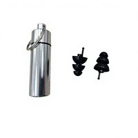 Bouchons d'oreilles en silicone imperméables à enfiler, réutilisables avec porte-clés et flacon pour la natation et le sommeil