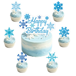 Decoraciones Colgantes de Copos de Nieve Azules para Navidad, Espirales de Copos de Nieve para Fiestas Temáticas de <span class=keywords><strong>Frozen</strong></span>, <span class=keywords><strong>Cumpleaños</strong></span> de Niñas, Fondo Decorativo para el Hogar - Product Image 3
