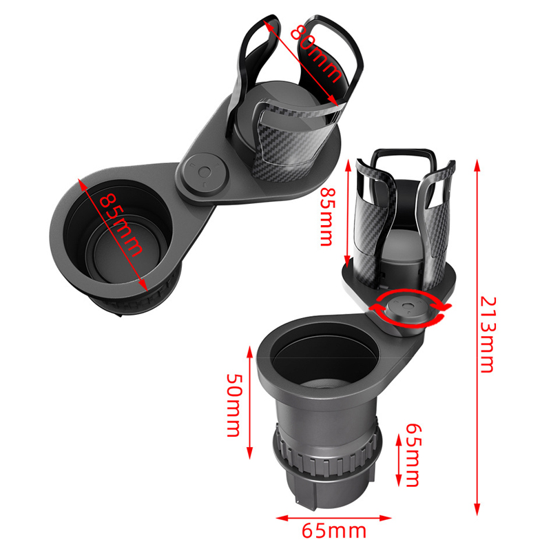 AutoCamp IA-2204 Car Dining Plate - Multifunctional ABS Car Tray Cup Holder