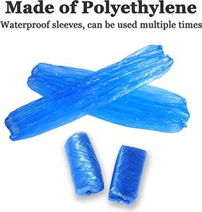 Chinesischer Hersteller Großhandel 18 Zoll Polyethylen Einweg-Plastik LDPE Armschutz-Überzieher - Product Image 4